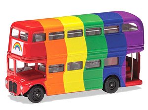 2階建て ロンドンバス Rainbow (ミニカー)
