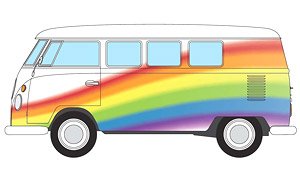 VW キャンパーバン Peace Love & Rainbows (ミニカー)