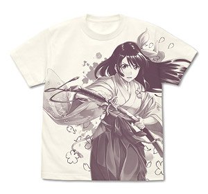 Project Sakura Wars Sakura Amamiya All Print T-shirt Vanilla White XL (Anime Toy)