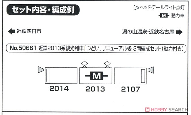 近鉄 2013系 観光列車「つどい」 リニューアル後 3輛編成セット (動力付き) (3両セット) (塗装済み完成品) (鉄道模型) 解説1