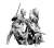 インディアン戦争・防御円陣・米先住民兵士4体・18世紀 No.1 (プラモデル) その他の画像1