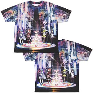 Puella Magi Madoka Magica Double Sided Full Graphic T-Shirt S (Anime Toy)