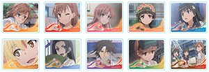 A Certain Scientific Railgun T Trading Acrylic Badge Stand Key Chain (Set of 10) (Anime Toy)