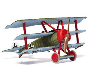フォッカー DR1 三葉機 ヴォルフラム・フォン・リヒトホーフェン 1918年4月21日 デス・オブ・ザ・レッド・バロン (完成品飛行機)