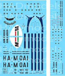 IL-18 Malev 70`s - 80`s Decal Sheet (Decal)