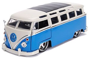Bigtime Kustoms 1962 VW Bus / Blue (Diecast Car)