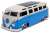 Bigtime Kustoms 1962 VW Bus / Blue (Diecast Car) Item picture1