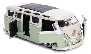 Bigtime Kustoms 1962 VW Bus / Green (Diecast Car)