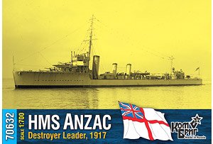 Destroyer Leader, HMS Anzac 1917 (Plastic model)