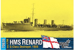 G-Class Destroyer, HMS Renard 1909 (Plastic model)