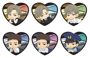Movie [Twittering Birds Never Fly The clouds gather] Heart-shaped Glitter Acrylic Badge (Set of 6) (Anime Toy)