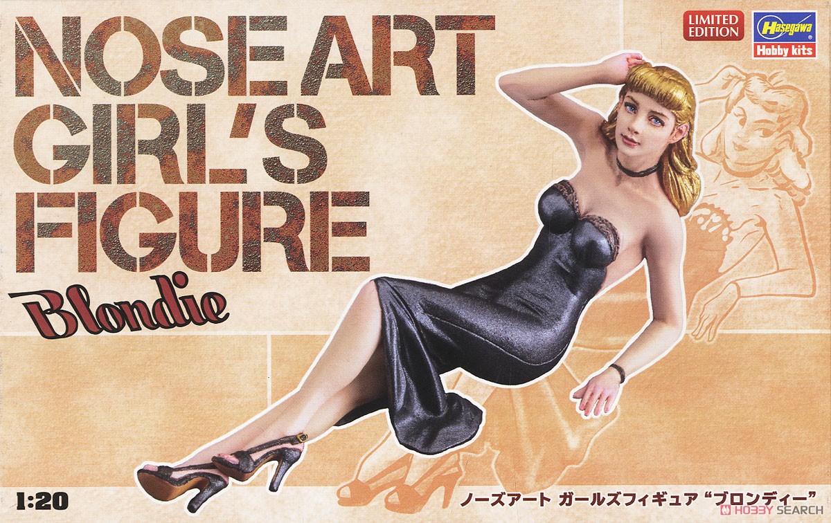 Nose Art Girls Figure `Blondie` (Plastic model) Package1