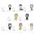 [Twittering Birds Never Fly The Clouds Gathr] Trading Photo Props Key Ring (Set of 8) (Anime Toy) Item picture1