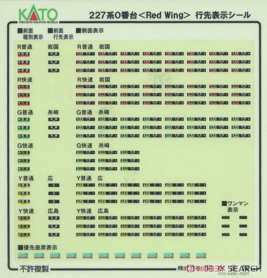 Series 227-0 `Red Wing` Standard Three Car Set (Basic 3-Car Set) (Model Train) Contents1