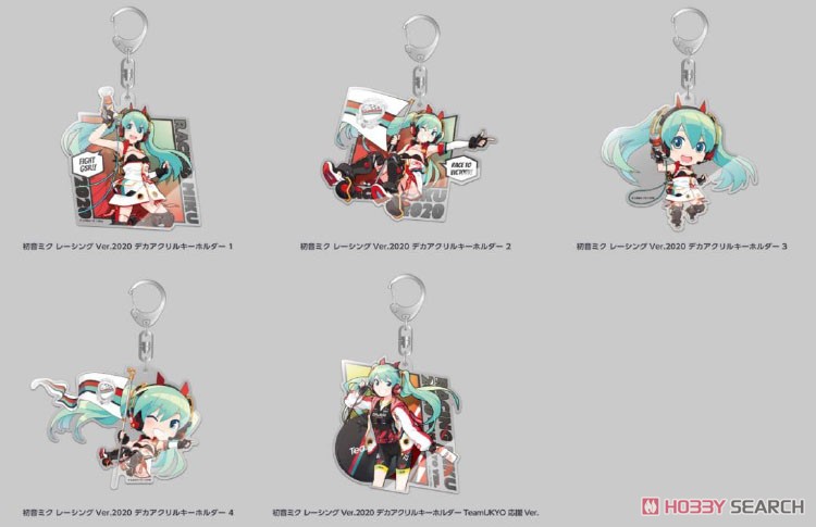 Hatsune Miku Racing Ver. 2020 Big Acrylic Key Ring 2 (Anime Toy) Other picture1