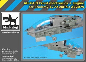 AH-64 D Front Electronics + Engine (for Academy) (Plastic model)