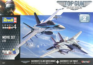 トップガン ムービーセット (F/A-18E & F-14A) (プラモデル)