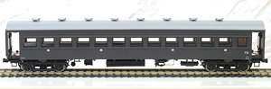 1/80(HO) J.N.R. Economy Class Coach OHA61 Dark-Brown, Ready to Run, Painted. (Pre-colored Completed) (Model Train)