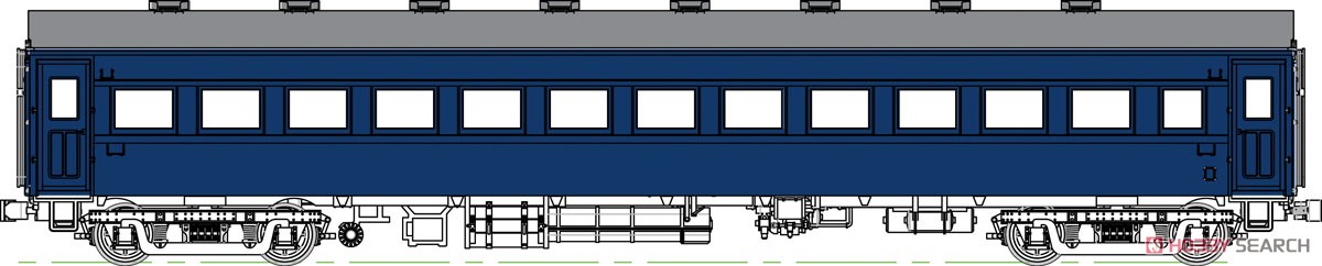 16番(HO) 国鉄 オハ61 青15号 (塗装済み完成品) (鉄道模型) その他の画像1