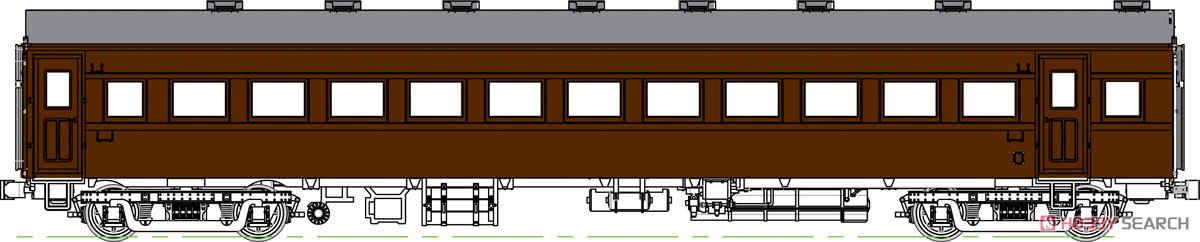 16番(HO) 国鉄 オハフ61 ぶどう2号 (塗装済み完成品) (鉄道模型) その他の画像1