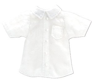 Short-sleeved Shirt (White) (Fashion Doll)