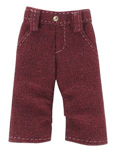 Denim Half Pants (Bordeaux) (Fashion Doll)