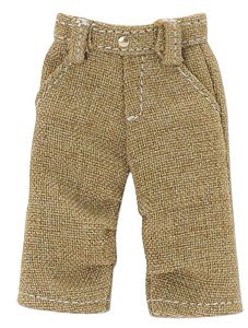 Denim Half Pants (Camel) (Fashion Doll)