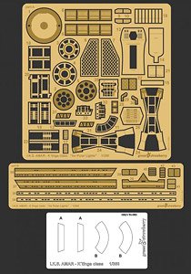 帝国防衛軍巡洋戦艦 I.K.S.アマール用エッチング (PL社用) (プラモデル)