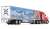 Freightliner 2018 Cascadia High-Roof Sleeper with 53` Wabash Articulated withTrailer Skirts Quest Trucking (Diecast Car) Item picture2