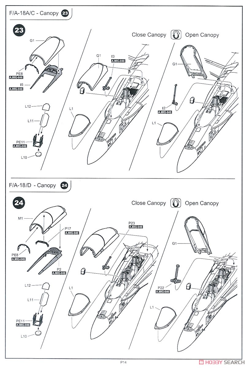 F/A-18A/C/D VFC-12 & VFA-204 アグレッサー (プラモデル) 設計図11