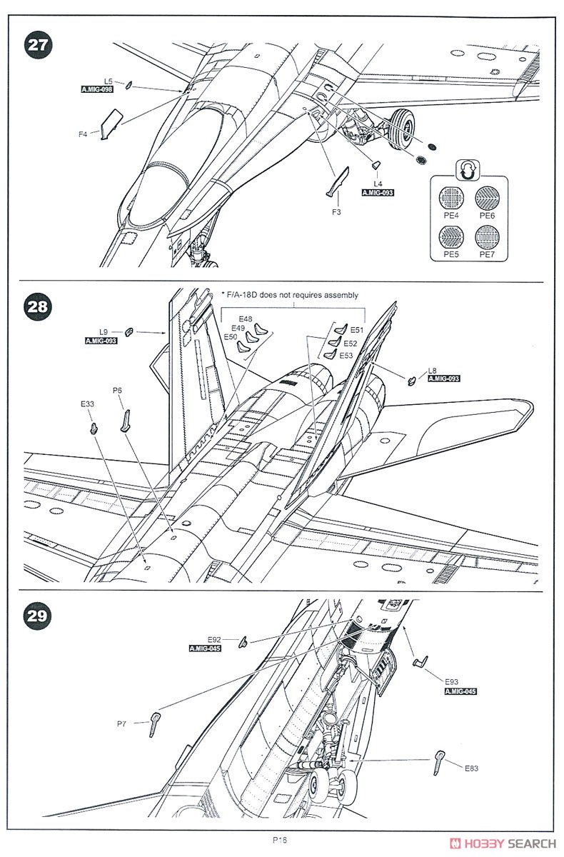F/A-18A/C/D VFC-12 & VFA-204 Aggressor (Plastic model) Assembly guide13