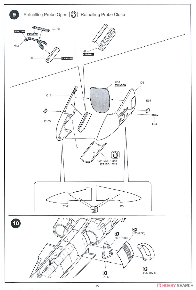F/A-18A/C/D VFC-12 & VFA-204 Aggressor (Plastic model) Assembly guide4