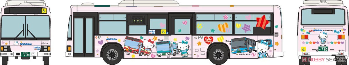 The Bus Collection Nishitetsu Bus Kitakyushu Hello Kitty Bus (Model Train) Other picture1