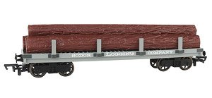 (OO) Sodor Logging Company Flat Wagon with Logs (HO Scale) (Model Train)