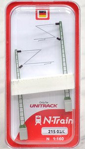 21503K (N) DB - Lattice Masts with Re160 Bracket (Catenary Pole for Single Track (German) (Set of 2)) (Model Train)