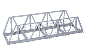 (HO) V18 ポニートラス鉄橋 (単線) グレー (鉄道模型)