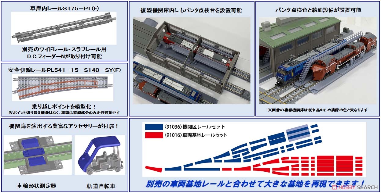 Fine Track 機関区レールセット [手軽に発展 レールセット] (鉄道模型) その他の画像3