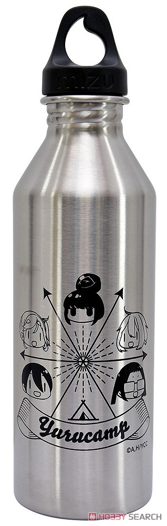 Yurucamp Mizu Collabo Stainless Bottle (Silver) (Anime Toy) Item picture1