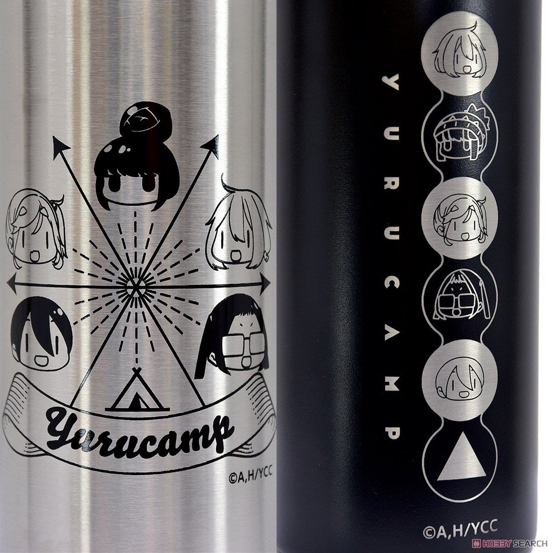Yurucamp Mizu Collabo Stainless Bottle (Silver) (Anime Toy) Other picture3