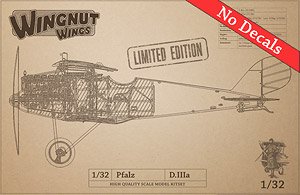 Pfalz D.IIIa (No Decals) Limited Edition (Plastic model)