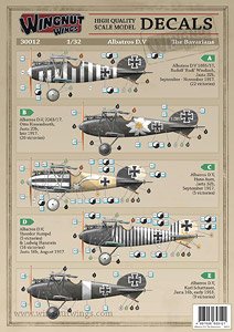 Albatros D.V `The Bavarians` Decals (Decal)