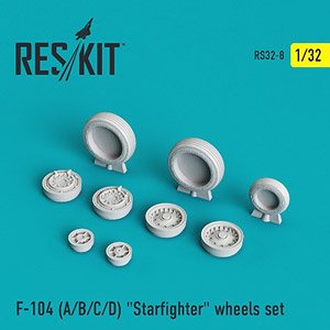 F-104 (A/B/C/D) `Starfighter` Wheels Set (Plastic model)