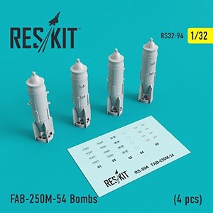 FAB-250M-54 Bombs (4 Pieces) (Plastic model)