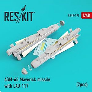 AGM-65マベリック ミサイル w/LAU-117ランチャー (2個入り) (プラモデル)