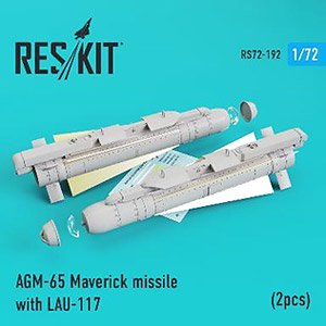 AGM-65 マベリックミサイル w/LAU-117ランチャー (2個入り) (プラモデル)
