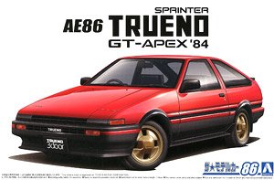 トヨタ AE86 スプリンタートレノ GT-APEX `84 (プラモデル)