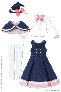 PNS まじかる学園冬制服セット (ネイビー×ピンク) (ドール)