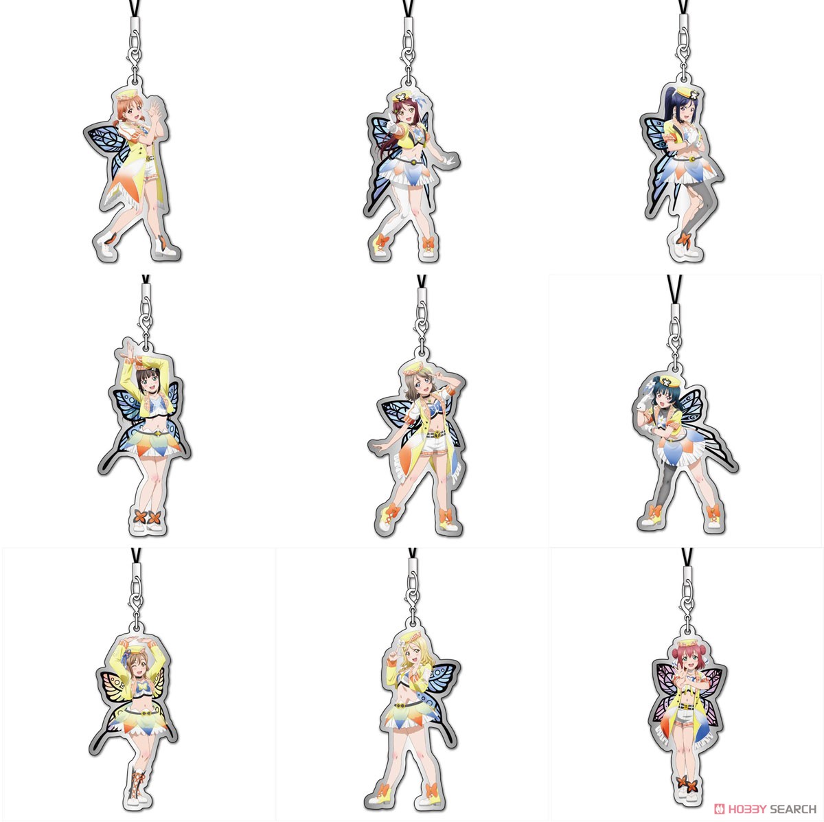 Love Live! Sunshine!! Metal Charm Strap Mitaiken Horizon Ver. (Set of 9) (Anime Toy) Item picture10