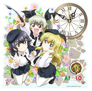 Girls und Panzer das Finale Acrylic Table Clock [Anzio High School] (Anime Toy)