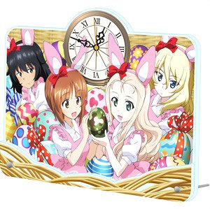 Girls und Panzer das Finale Big Acrylic Table Clock [Easter Egg] (Anime Toy)